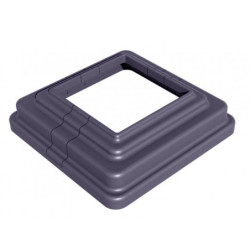 Clôture en bois composite premium 180xH.190cm avec décor alu Linea - coloris gris anthracite - Compolife