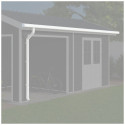Kit gouttières aluminium pour abri de jardin Woodlife Garden - Blanc, Anthracite, Rouge - 4,7m
