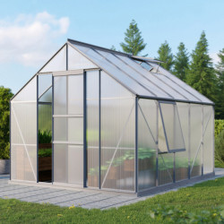Serre de jardin Meridian1 8,3m² en aluminium anodisé et polycarbonate 4mm – Vitavia