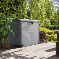 Armoire de rangement en résine gris - toit plat - 1200L StoreAway – DURAMAX