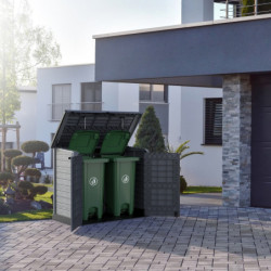 Armoire de rangement en résine gris - toit plat - 1200L StoreAway – DURAMAX