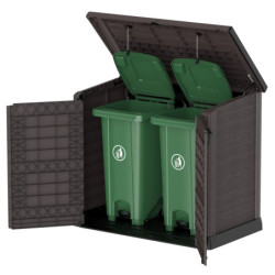 Armoire de rangement en résine marron - toit plat - 1200L StoreAway – DURAMAX