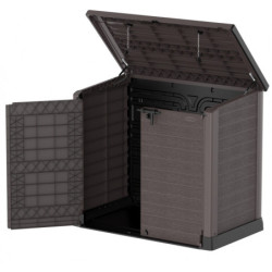 Armoire de rangement en résine marron - toit plat - 1200L StoreAway – DURAMAX