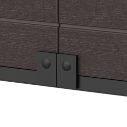 Armoire de rangement en résine marron - H.90cm – DURAMAX