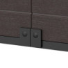 Armoire de rangement en résine marron - H.90cm – DURAMAX