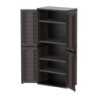 Armoire de rangement en résine marron - H.178cm – DURAMAX