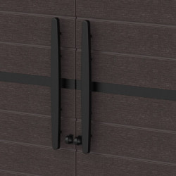 Armoire de rangement en résine marron - H.178cm – DURAMAX