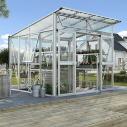Serre Aphrodite 7,8m² en aluminium anodisé et vitrage combiné - Vitavia