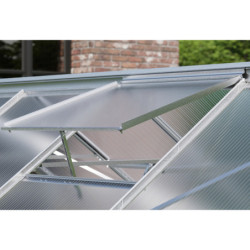 Serre de jardin Uranus 8,3m² en alu anodisé et panneaux de PC 6mm - Vitavia