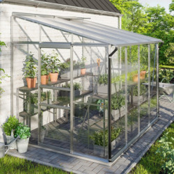 Serre adossée Ida 5,2m² en aluminium anodisé et vitrage combiné - Vitavia