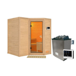 Sauna traditionnel - poêle 9KW ctrl externe - sans couronne - KARIBU