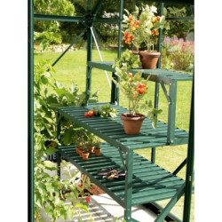 Dessus de table en aluminium émeraude – H39cm – pour les serres de jardin Vitavia