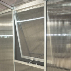 Fenêtre latérale V – alu anodisé et PC 6mm – pour serres de jardin Vitavia