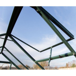 Fenêtre de toit – alu émeraude sans vitrage – pour serres de jardin Vitavia