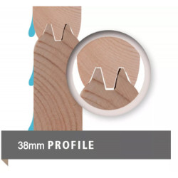 Sauna d'extérieur Norge anthracite en bois massif 38mm porte classique 6 à 8 places Karibu