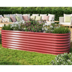 Extension droite en acier Zincalume® – rubin – pour potager surélevé 630 Vita – Vitavia