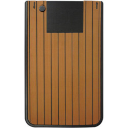 Plancher de douche Solaris en époxy coloris teck avec réservoir – Ubbink