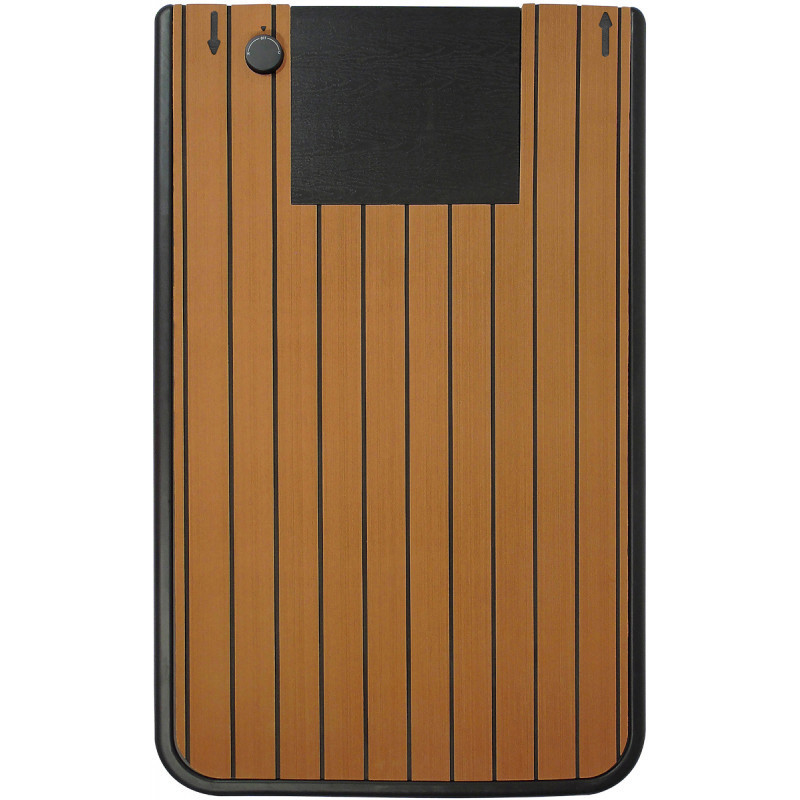 Plancher de douche Solaris en époxy coloris teck avec réservoir – Ubbink