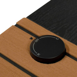 Plancher de douche Solaris en époxy coloris teck avec réservoir – Ubbink