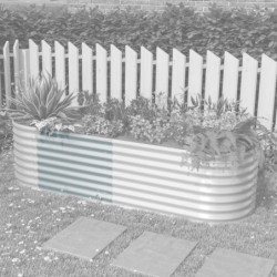 Extension droite en acier Zincalume® – alu anodisé – pour potager surélevé 858 Vita – Vitavia