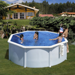 Piscine Bora Bora ronde en acier blanc Ø320cm – Gré