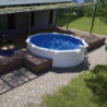 Piscine Bora Bora ronde en acier blanc Ø370cm – Gré