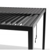 Pergola bioclimatique autoportante en aluminium FIRST anthracite 4x4m - X-METAL