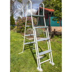 Piscine Bora Bora ovale en acier blanc 527x327cm – Gré