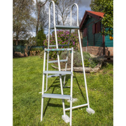 Piscine Fidji ronde en acier blanc Ø480xH122cm – Gré