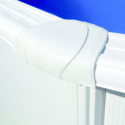 Piscine hors sol Fidji ronde en acier blanc Ø570xH122cm – Gré