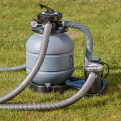 Piscine hors sol Fidji ronde en acier blanc Ø570xH122cm – Gré