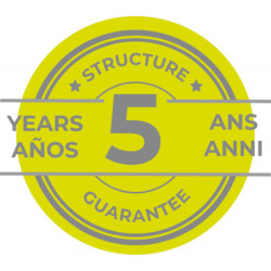 Piscine hors sol Fidji ronde en acier blanc Ø570xH122cm – Gré