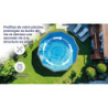 Piscine hors sol Atlantis ovale en acier blanc 634x399cm – Gré