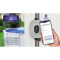 Piscine hors sol Atlantis ovale en acier blanc 634x399cm – Gré