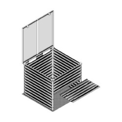 Composteur en acier Zincalume® - alu anodisé – Tami – Vitavia