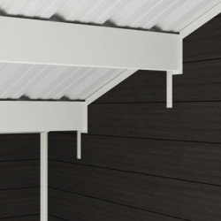 Abri de jardin en bois composite 28mm anthracite 19,22m² PREMIUM - Woodlife Garden