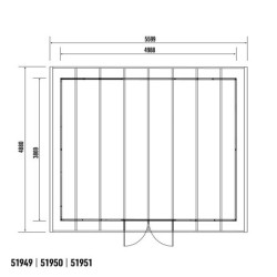 Woodlife Garden Abris de jardin en composite Composite Gris 19.22m²