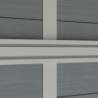 Abri de jardin en bois composite 28mm gris clair 19,22m² PREMIUM - Woodlife Garden