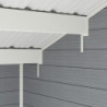 Abri de jardin en bois composite 28mm gris clair 19,22m² PREMIUM - Woodlife Garden