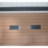 Abri de jardin + terrasse en bois composite 28mm aspect bois 15m² PREMIUM - Woodlife Garden