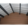 Abri de jardin + terrasse en bois composite 28mm aspect bois 15m² PREMIUM - Woodlife Garden