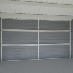 Abri de jardin + terrasse en bois composite 28mm gris clair 15m² PREMIUM - Woodlife Garden