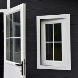 Abri de jardin en bois composite 28mm anthracite 14,75m² PREMIUM - Woodlife Garden