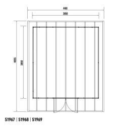 Abri de jardin en bois composite 28mm anthracite 14,75m² PREMIUM - Woodlife Garden