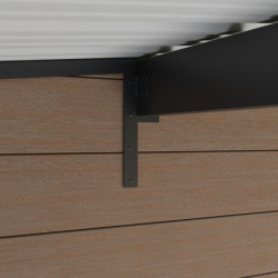 Abri de jardin en bois composite 28mm aspect bois 14,75m² PREMIUM - Woodlife Garden