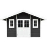 Abri de jardin en bois composite 28mm anthracite 10,71m² PREMIUM - Woodlife Garden