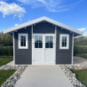 Abri de jardin en bois composite 28mm anthracite 10,71m² PREMIUM - Woodlife Garden