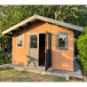 Abri de jardin en bois composite 28mm aspect bois 10,71m² PREMIUM - Woodlife Garden
