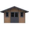 Abri de jardin en bois composite 28mm aspect bois 10,71m² PREMIUM - Woodlife Garden