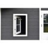 Abri de jardin en bois composite 28mm anthracite 14,90m² PREMIUM toit plat - Woodlife Garden